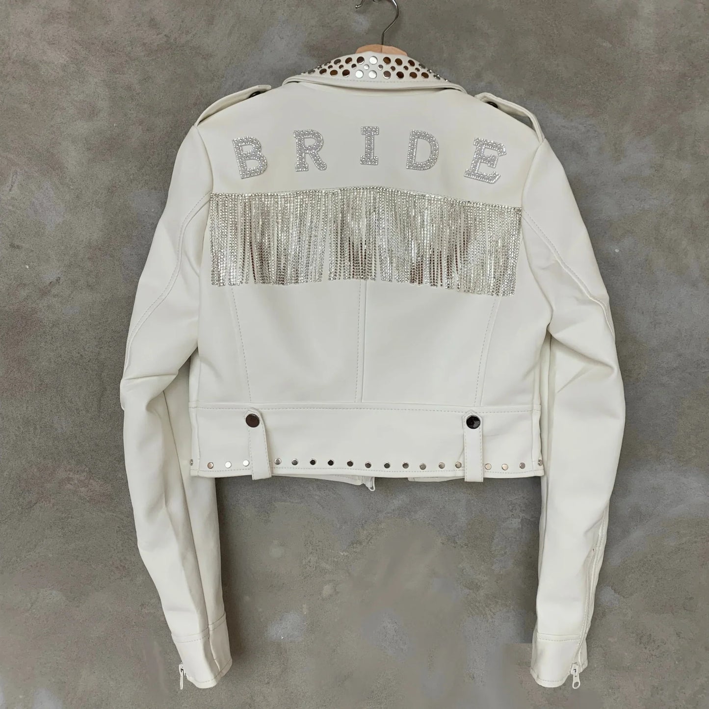 Bride Bling Deluxe – Chaqueta con Flecos y Cristales