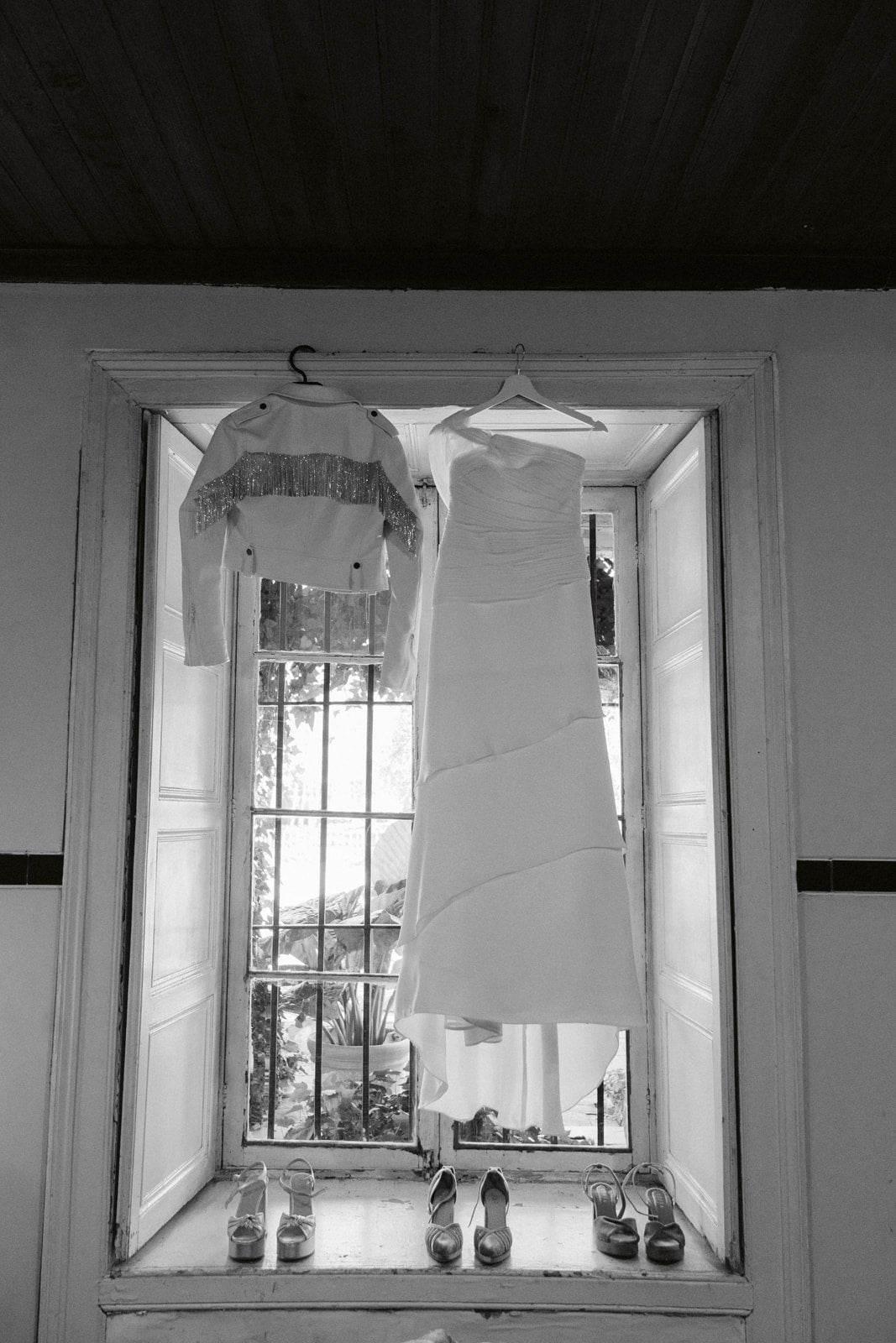 Bodas Plateadas – Chaqueta con Flecos de Cristal plata