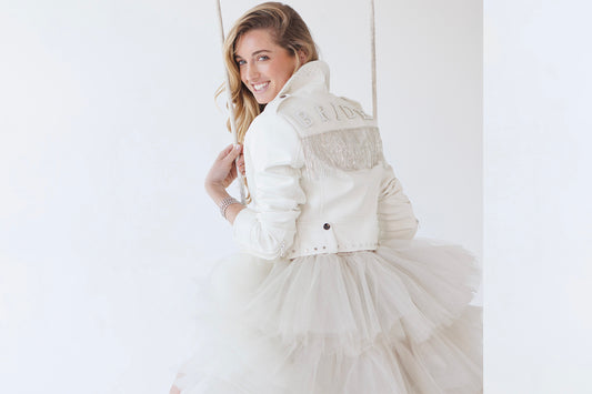 Bride Bling – Chaqueta con Flecos y Cristales