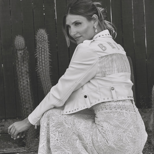 BRIDE Deluxe – Chaqueta con Flecos y Cristales